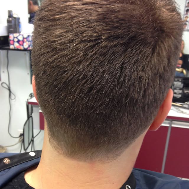 Clean back taper cut